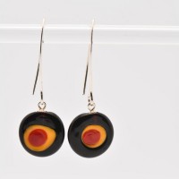 'INFERNO' Oorbellen - Glasjuweel